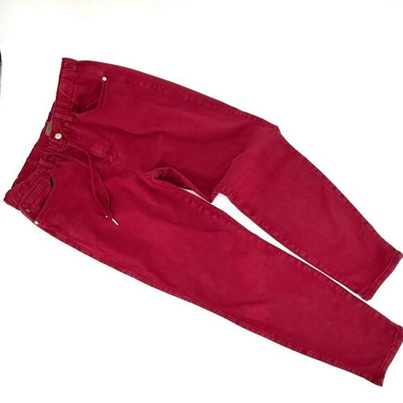 Judy Blue Garment Dyed Scarlet Red Jeans Size 13/31 Preppy Career Comfortable - Picture 4 of 11